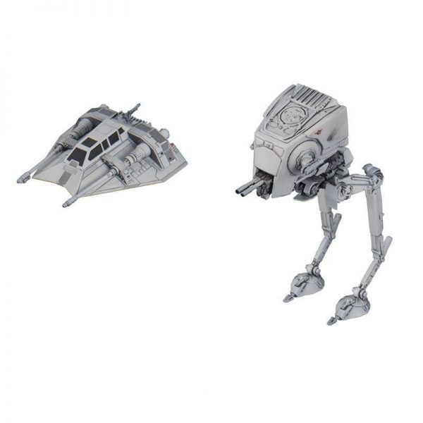 AT-ST & SNOWSPEEDER. 1/144. BANDAI