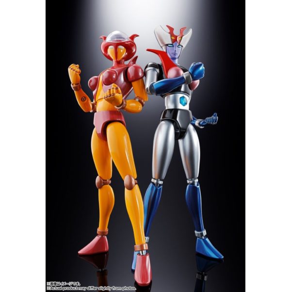 SOUL OF CHOGOKIN GX-08R APHRODAI A vs GX-09R MINERVA X. BANDAI