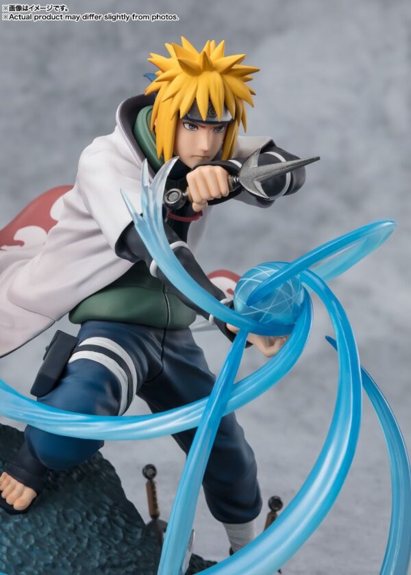 Detalle de la figura de Minato usando Rasengan – Naruto Shippuden edición especial.