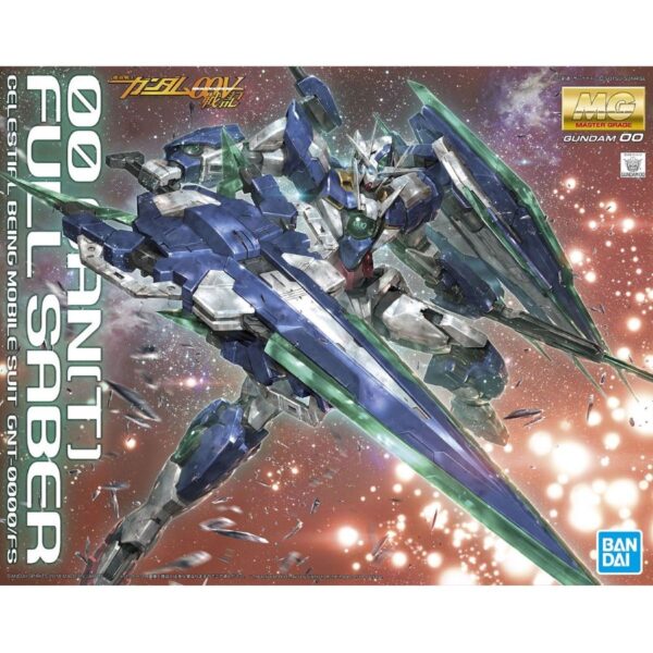Figura de colección 00 QAN[T] Full Saber de Gundam original de Bandai.​