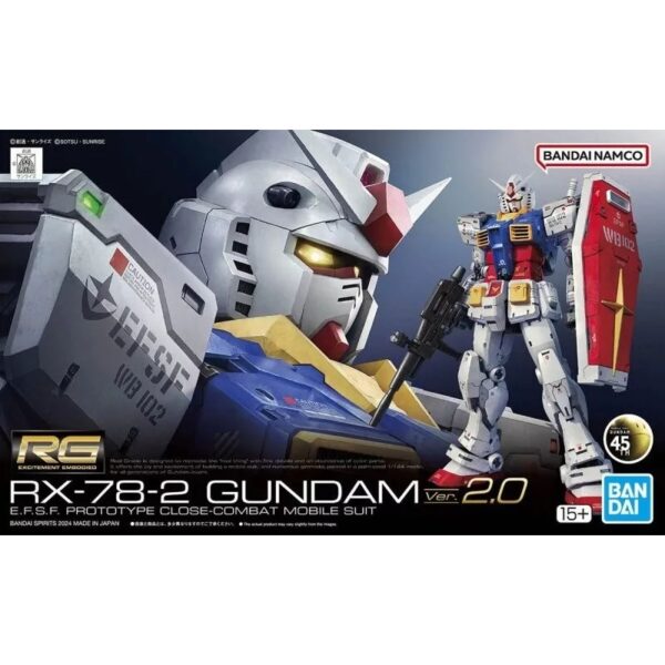 RG 1/144 RX-78-2 Gundam Ver. 2.0 – Modelo Real Grade de Bandai en Ecuador.