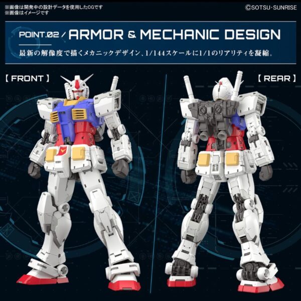 GUNDAM RG RX-78-2 Ver.2.0 1/144. BANDAI - Imagen 4