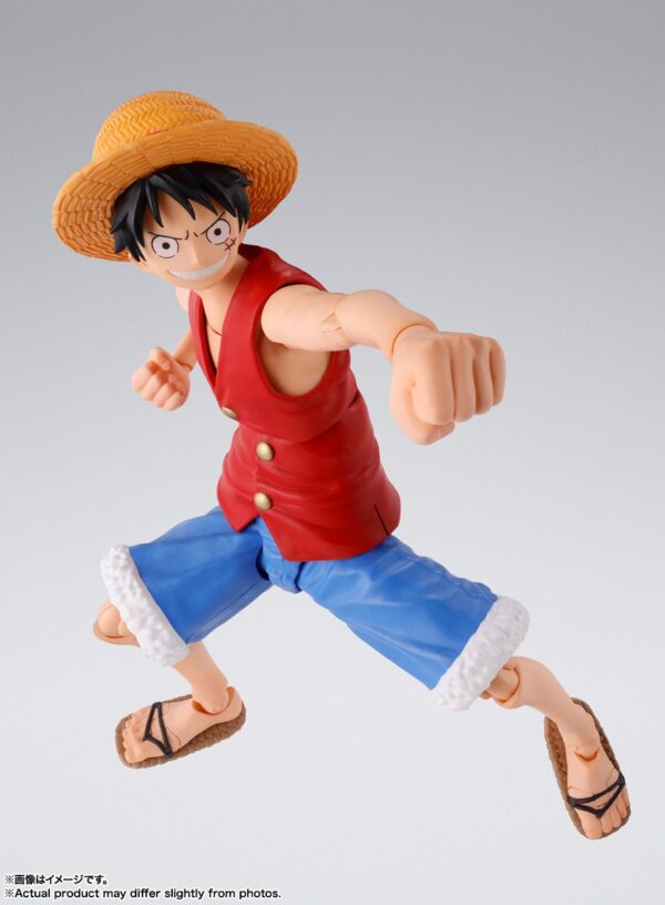 Figura de colección Monkey D. Luffy de One Piece original de Bandai.