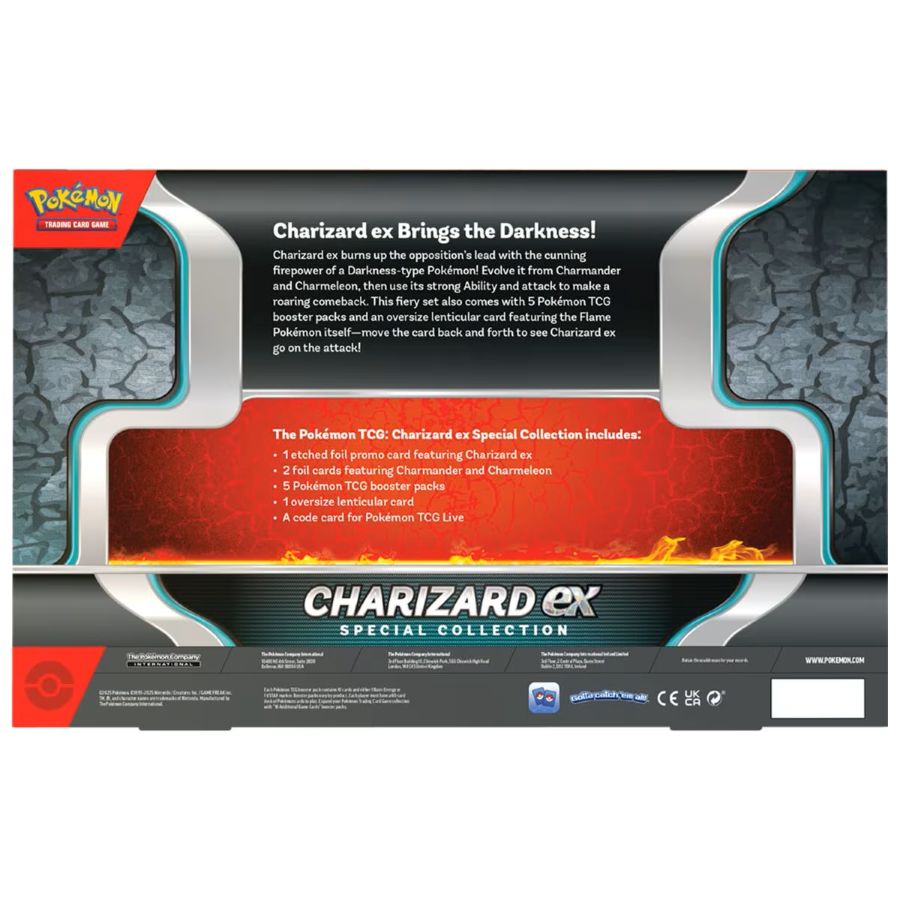 Caja completa con carta lenticular y 5 sobres de refuerzo Pokémon.