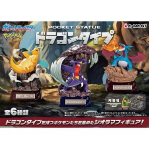 Caja Pokémon POCKET STATUE Dragon Type – set completo 6 figuras.