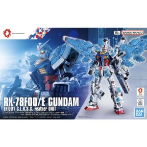 EXPO2025 RX-78F00E Gundam Glass Feather Bandai Ecuador.