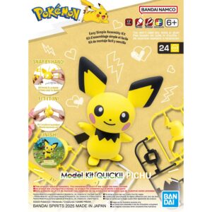 Pokemon Plamo Quick Pichu Bandai model kit Ecuador.
