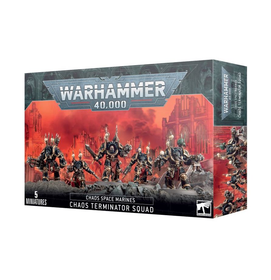 Chaos Space Marines Terminators Warhammer 40K miniaturas Citadel en Ecuador.