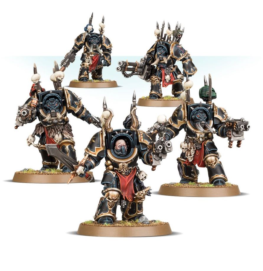 Warhammer 40K Chaos Space Marines Terminator Squad. Games Workshop - Imagen 2