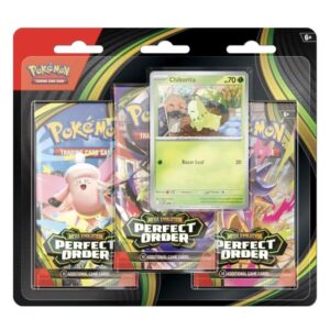 Pokemon Mega Evolution Perfect Order blister 3 booster Ecuador