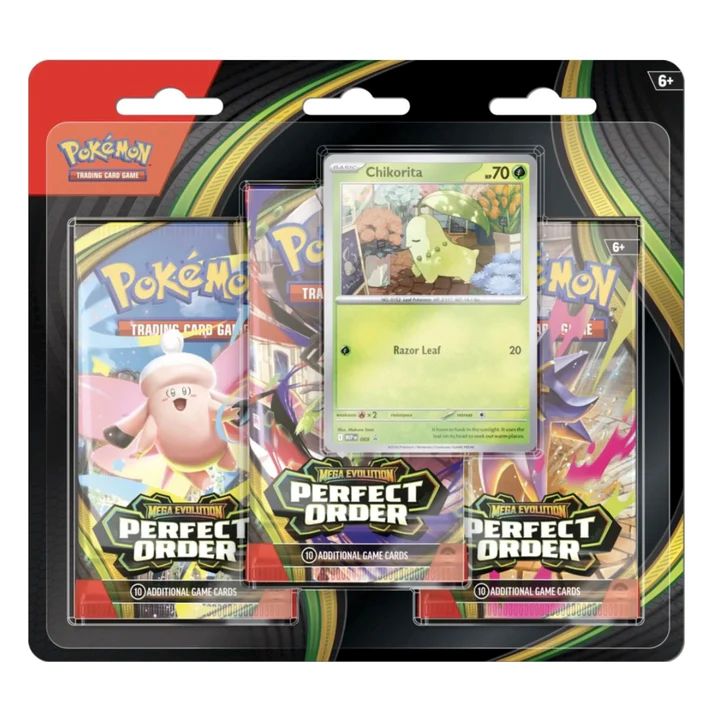 Pokemon Mega Evolution Perfect Order blister 3 booster Ecuador