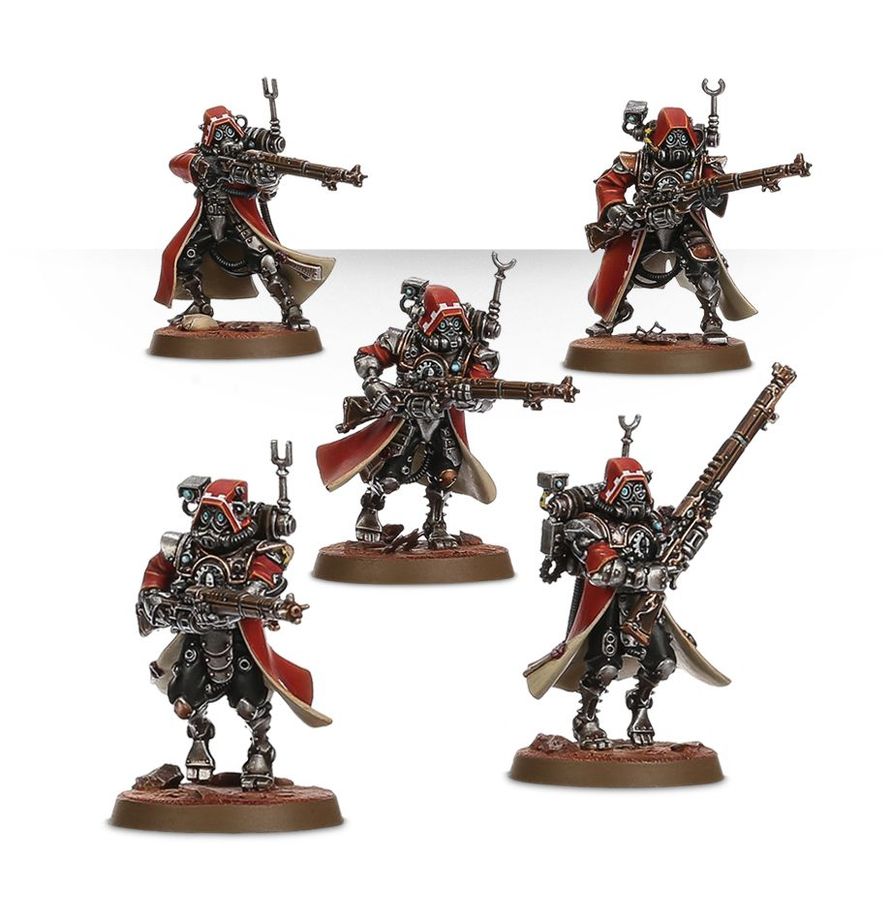 Skitarii Rangers y Vanguard Adeptus Mechanicus.